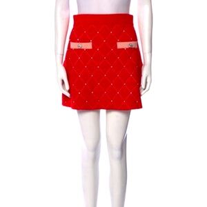 Maje crystal embellishments mini skirt with tags